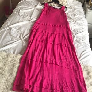 Tommy hilfeger hot pink maxi dress